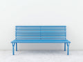 Gartenbank Metall 180×62×83 cm - Blau - wetterfest für Terrasse