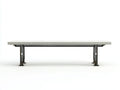 Gartenbank Beton Metall 180×45×46 cm Grau - robuste Sitzbank im industriellen Stil